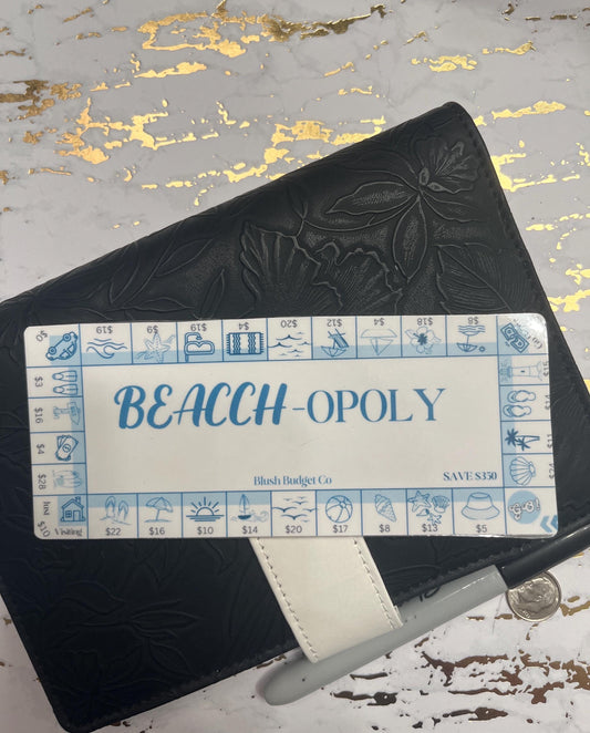 Beach-OPOLY  Savings Challenge Tracker Inserts | Cash Envelope Insert, Cash Binder, Cash Insert, Budget Inserts, Savings Game, Monopoly