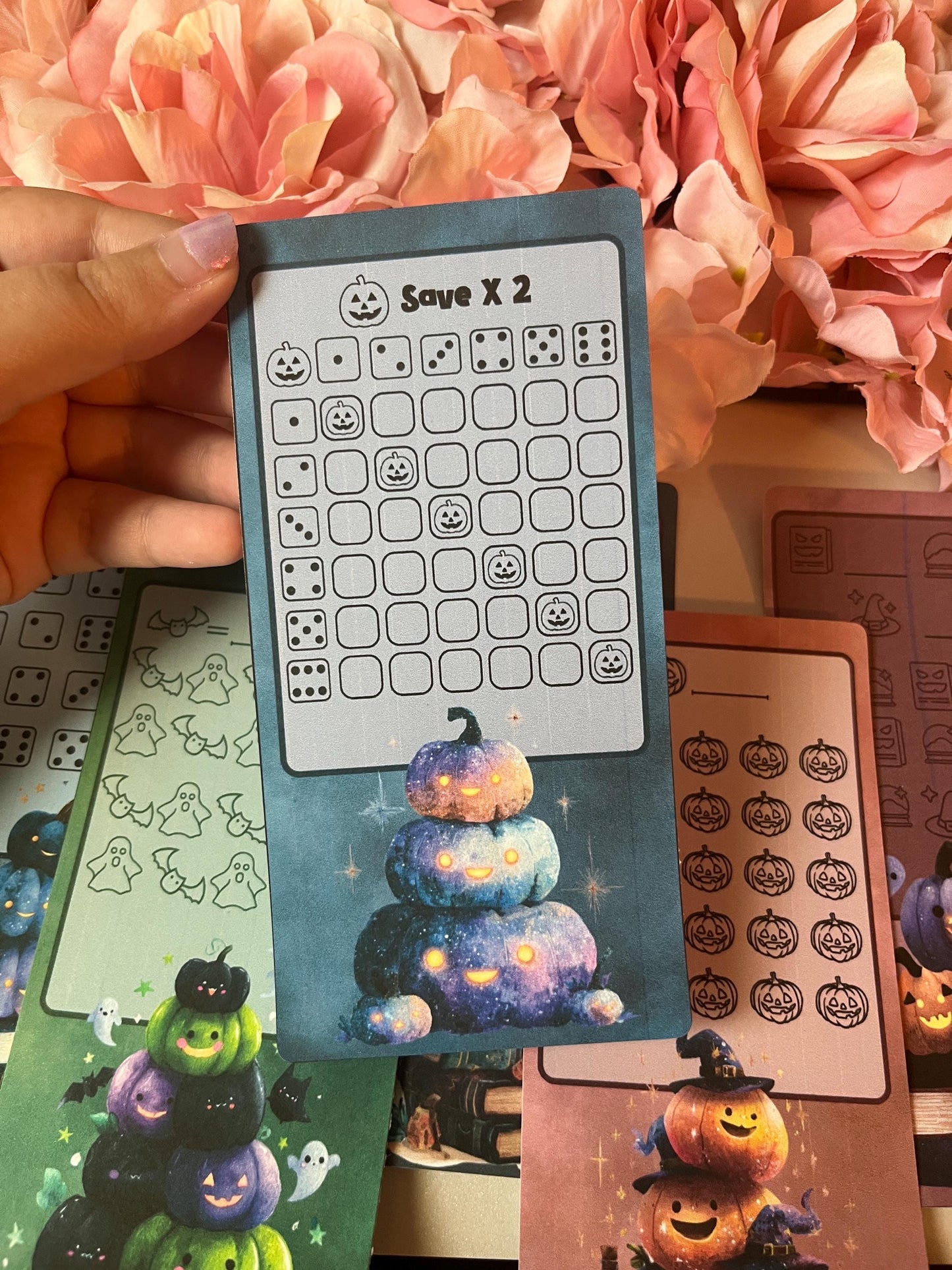 Fantasy Pumpkin Savings Challenge | Cash Envelope Insert, Cash Binder, Cash Insert, Budget Inserts, Halloween, Cat, Savings game