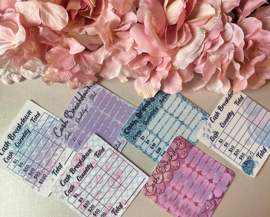 6 Mermaid Cash Teller Slips | Bank Withdrawal, A6 Cash Budget,  Reusable Aesthetic Budgeting Tools, Budget Binder, Cash breakdown