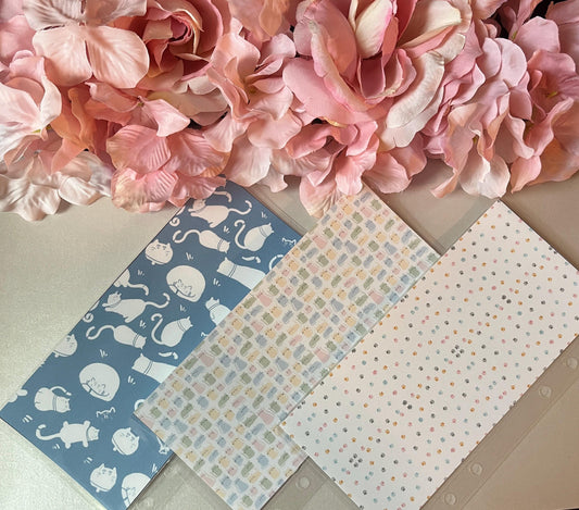 3 Fluffy Cat Custom Cash Envelopes | A6 Laminated Cash Envelope, Budgeting, Cash Stuffing, Envelope Budget