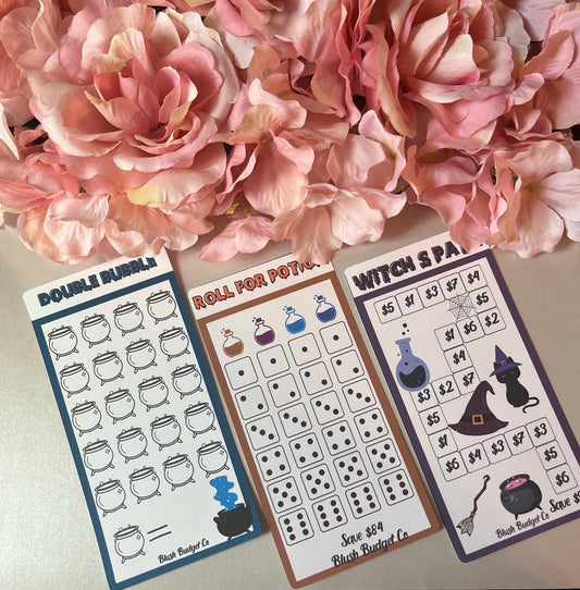 Watch's Brew Potion Savings Challenge | Cash Envelope Insert, Cash Binder, Cash Insert, Budget Inserts, Halloween, Cat, Savings game