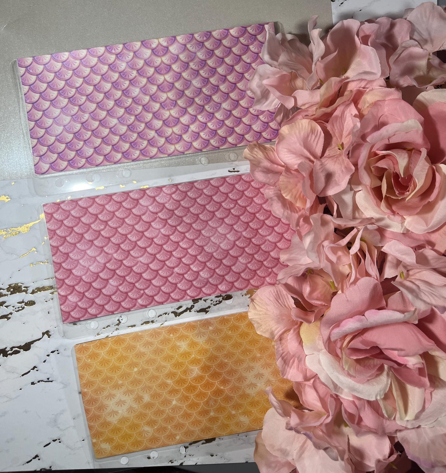 6 Rainbow Mermaid Cash Envelopes | A6 Laminated Cash Envelope, Budgeting, Cash Stuffing, Envelope Budget