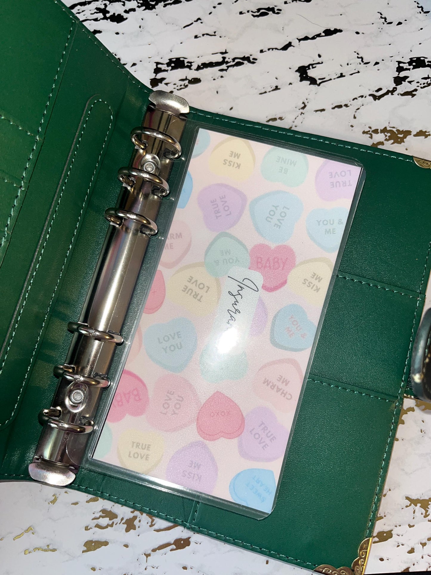 6 Valentines Candy Heart Cash Envelopes | A6 Laminated Cash Envelope, Budgeting, Cash Stuffing, Envelope Budget