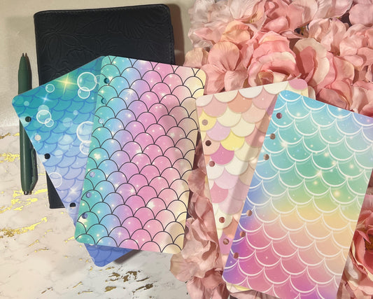 Mermaid A6 Dashboards |Cash Stuffing, Cash Placeholder, A6 Cash Budget, Cash Envelope System, Budget Binder