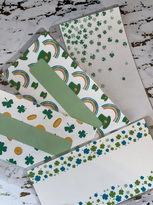 6 Saint Patrick's Day Custom Cash Envelopes | A6 Laminated Cash Envelope, Budgeting, Cash Stuffing, Envelope Budget