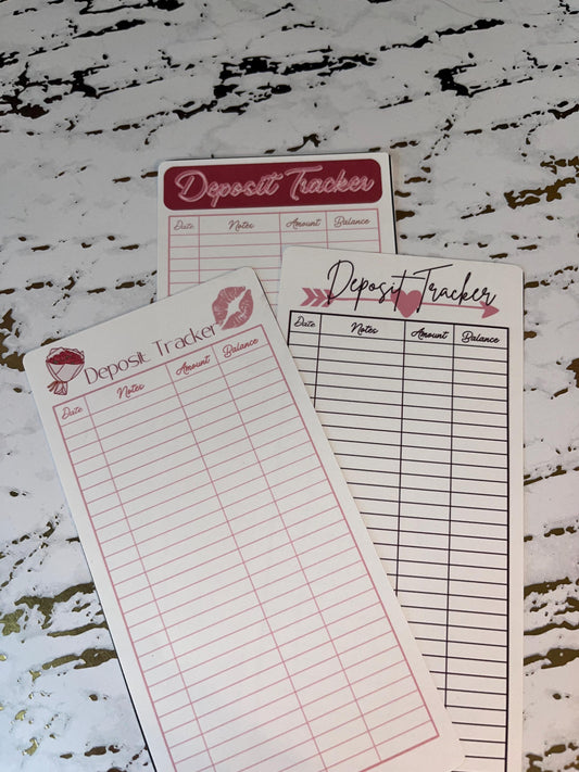 3 Pastel Valentines Expense Tracker Inserts | Cash Envelope Insert, Cash Binder, Cash Insert, Budget Inserts