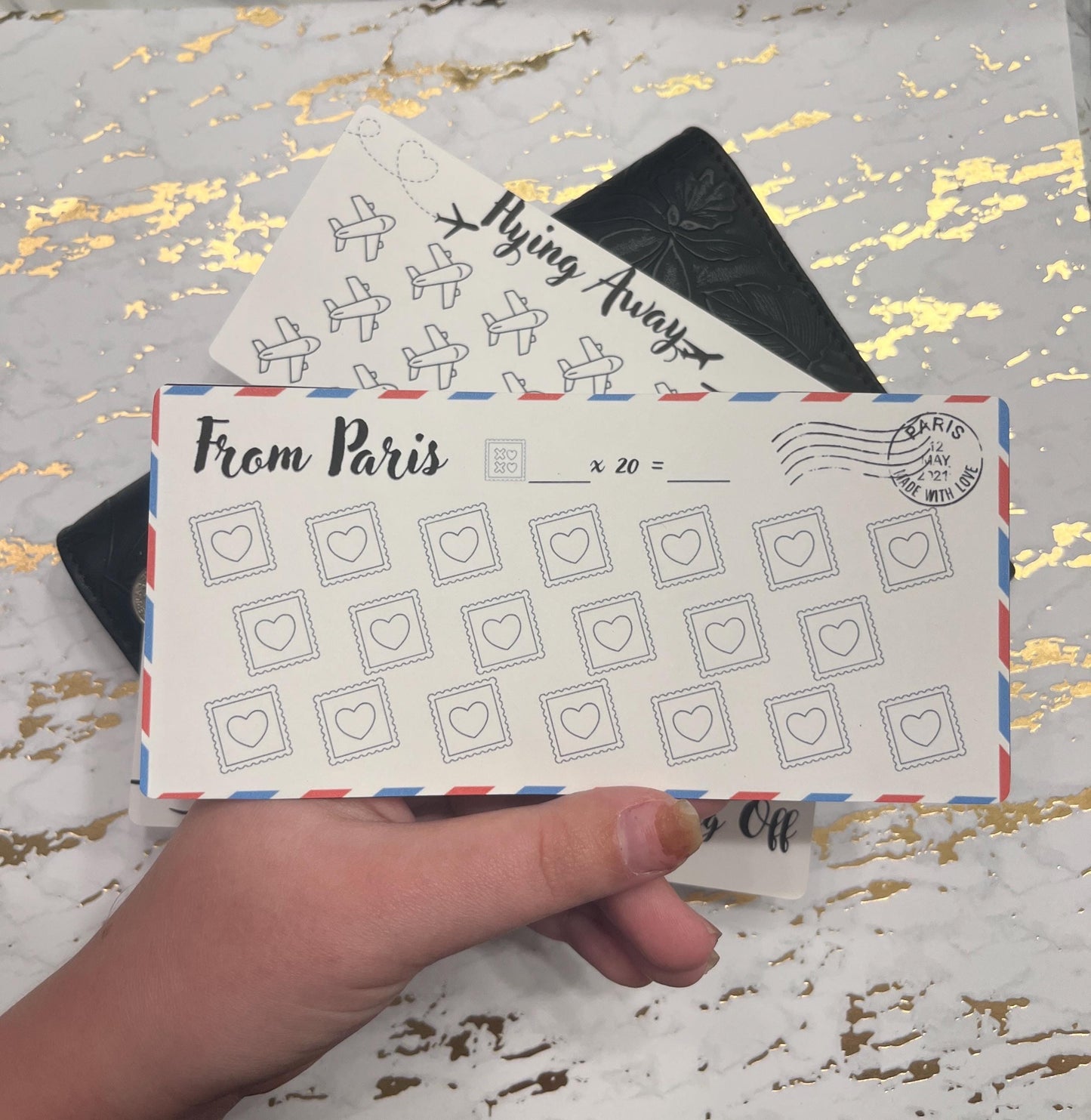 3 Travel Savings Challenge Tracker Inserts | Cash Envelope Insert, Cash Binder, Cash Insert, Budget Inserts