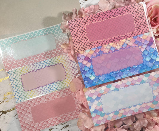 6 Mermaid Scale Cash Envelopes | A6 Laminated Cash Envelope, Budgeting, Cash Stuffing, Envelope Budget