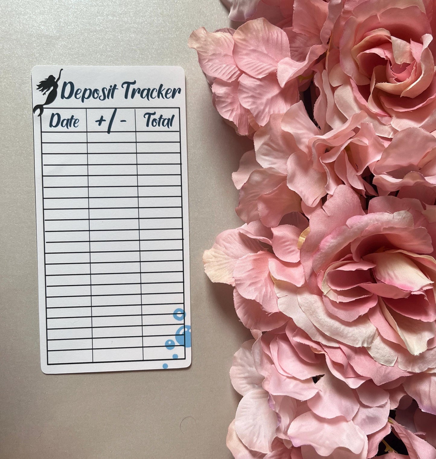 3 Mermaid Expense Tracker Inserts | Cash Envelope Insert, Cash Binder, Cash Insert, Budget Inserts