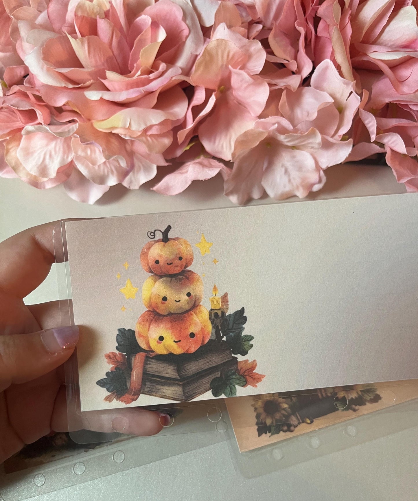 6 Fall Pumpkin Stack Custom Cash Envelopes | A6 Laminated Cash Envelope, Budgeting, Cash Stuffing, Envelope Budget