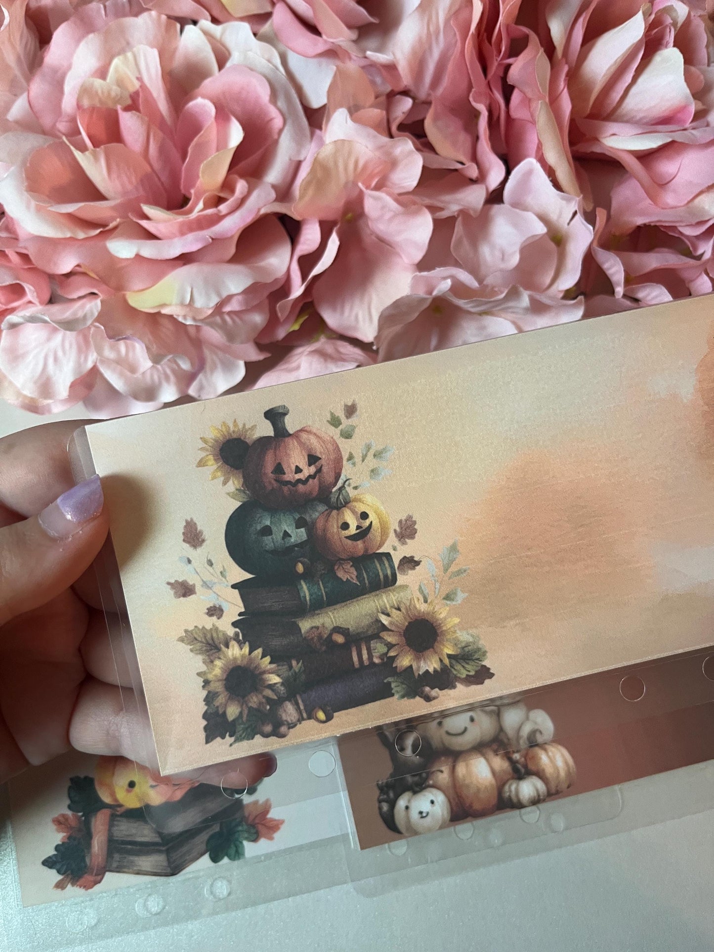 6 Fall Pumpkin Stack Custom Cash Envelopes | A6 Laminated Cash Envelope, Budgeting, Cash Stuffing, Envelope Budget
