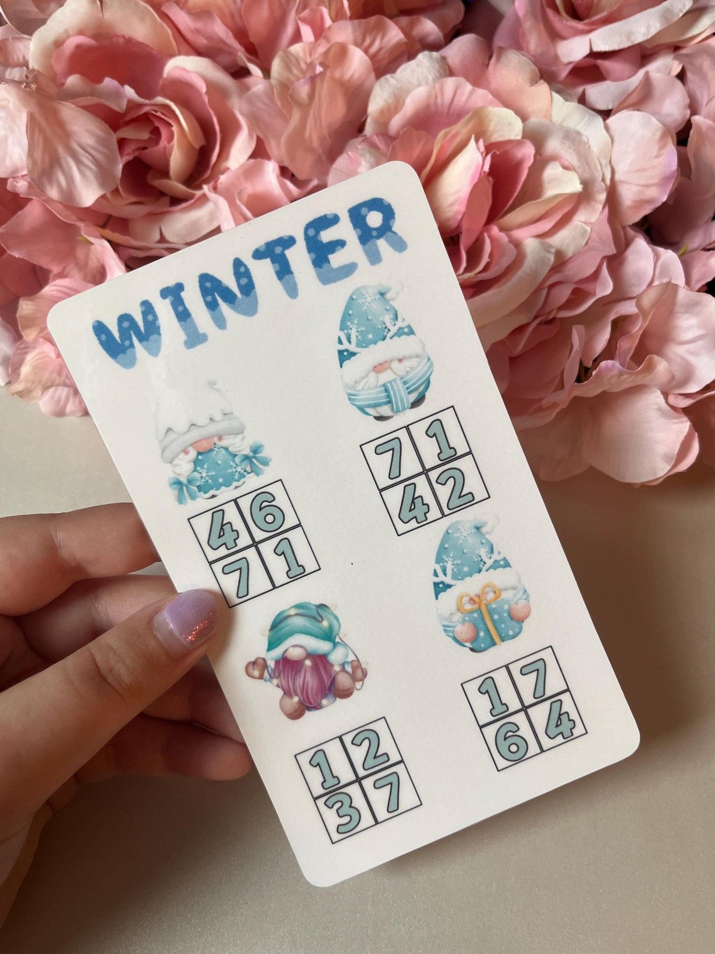 Four Seasons Gnome Garden Savings Challenge Tracker Inserts | Cash Envelope Insert, Cash Binder, Cash Insert, Budget Inserts, Savings game