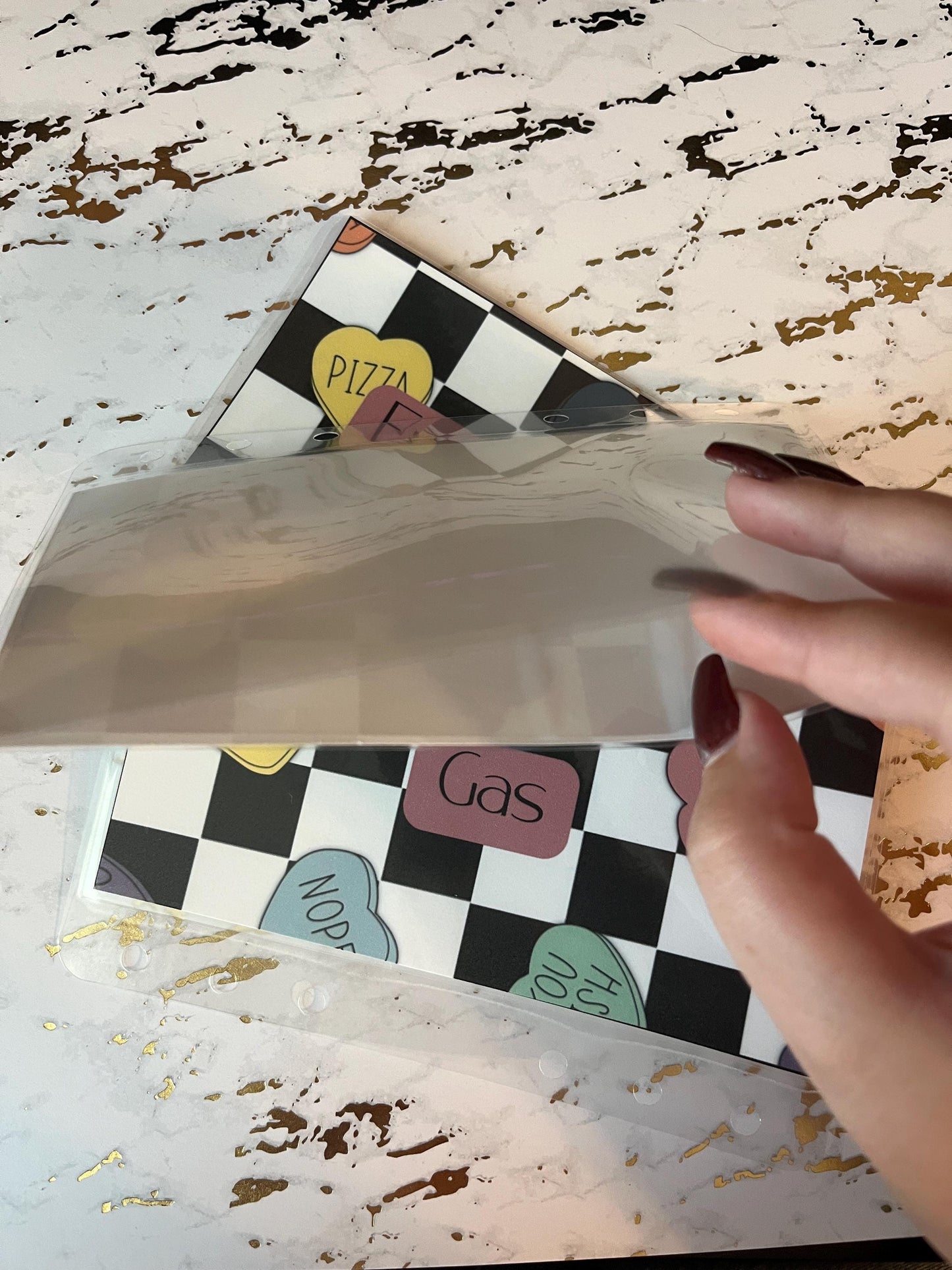 6 Anti-Valentines Candy Heart Cash Envelopes | A6 Laminated Cash Envelope, Budgeting, Cash Stuffing, Envelope Budget