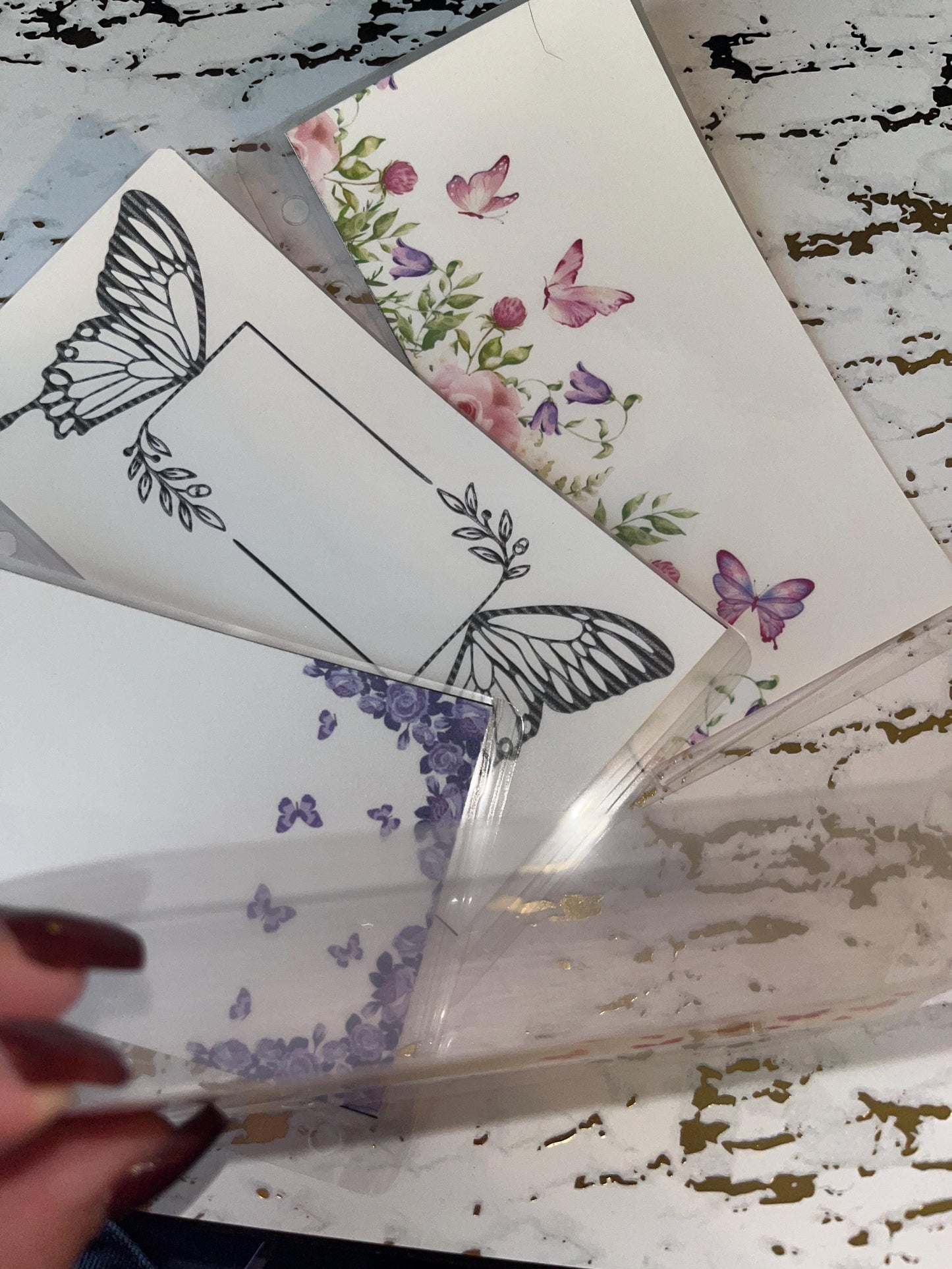 6 Butterfly Spring Cash Envelopes | A6 Laminated Cash Envelope, Budgeting, Cash Stuffing, Envelope Budget