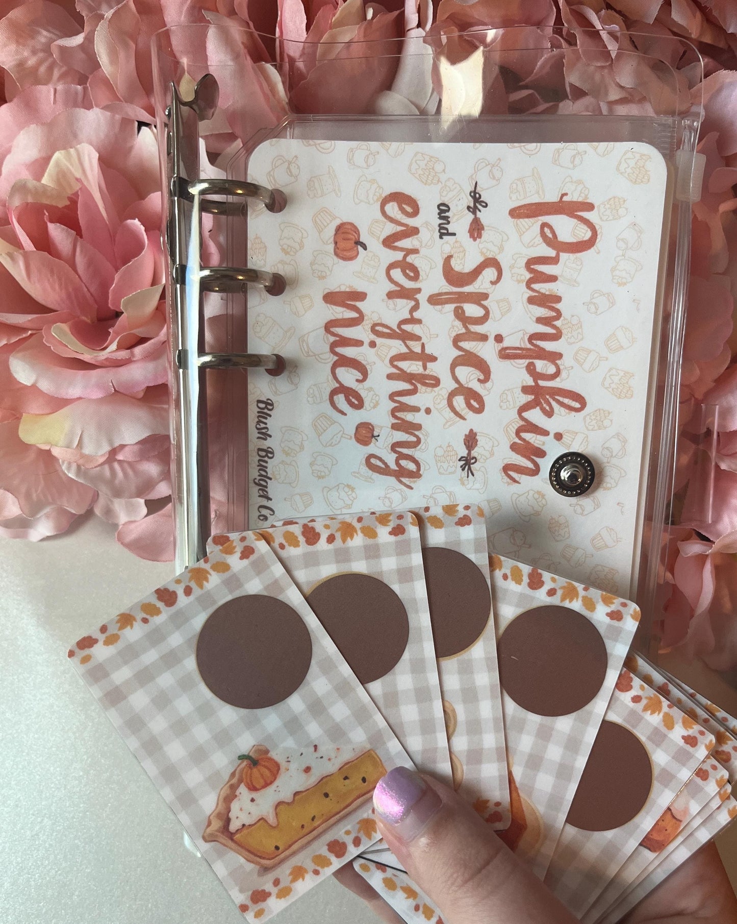 Pumpkin Spice Savings Game Binder Challenge  | Cash Envelope Insert, Cash Binder, Cash Insert, Budget Inserts, Scratch off Cards