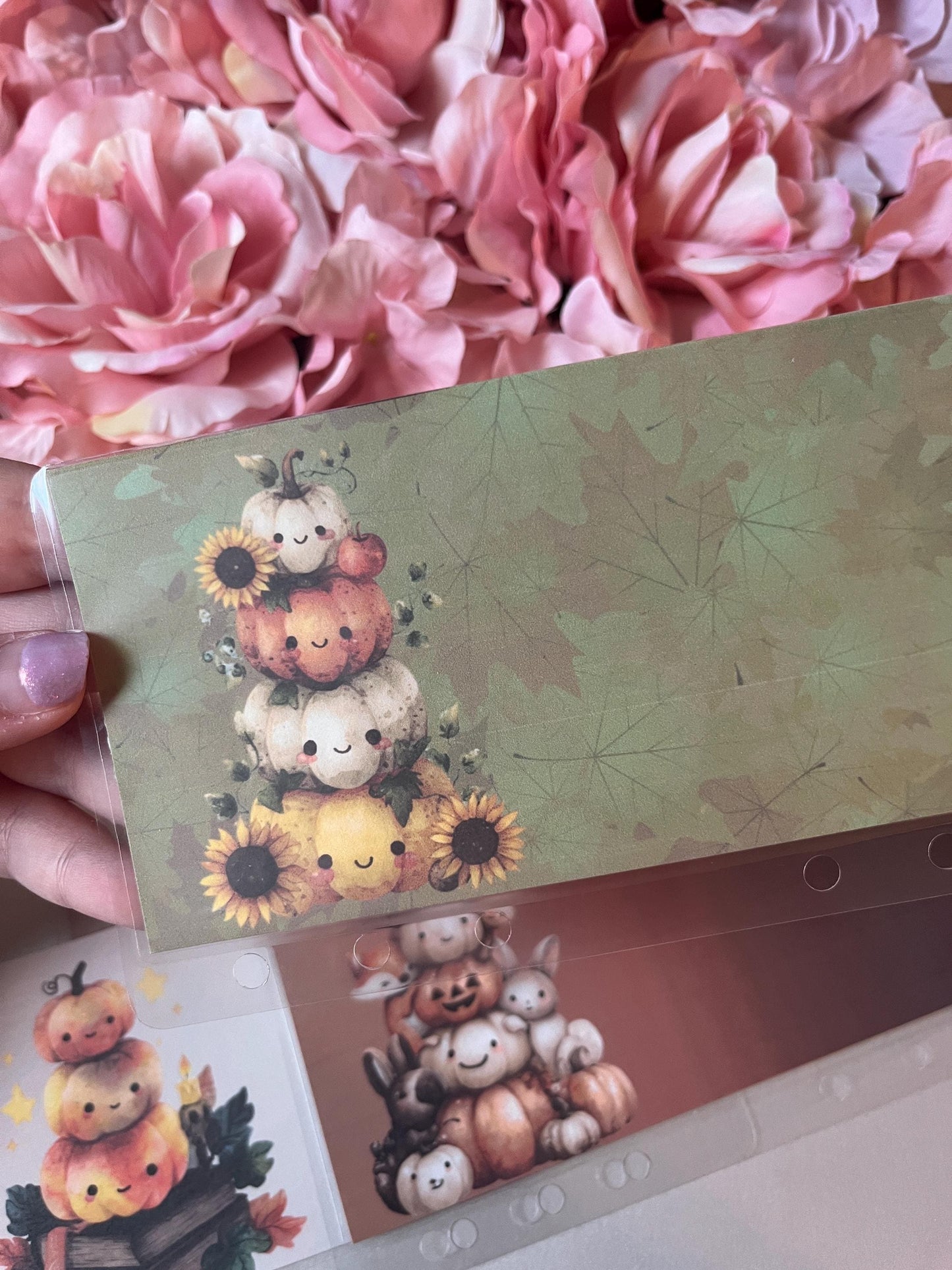 6 Fall Pumpkin Stack Custom Cash Envelopes | A6 Laminated Cash Envelope, Budgeting, Cash Stuffing, Envelope Budget