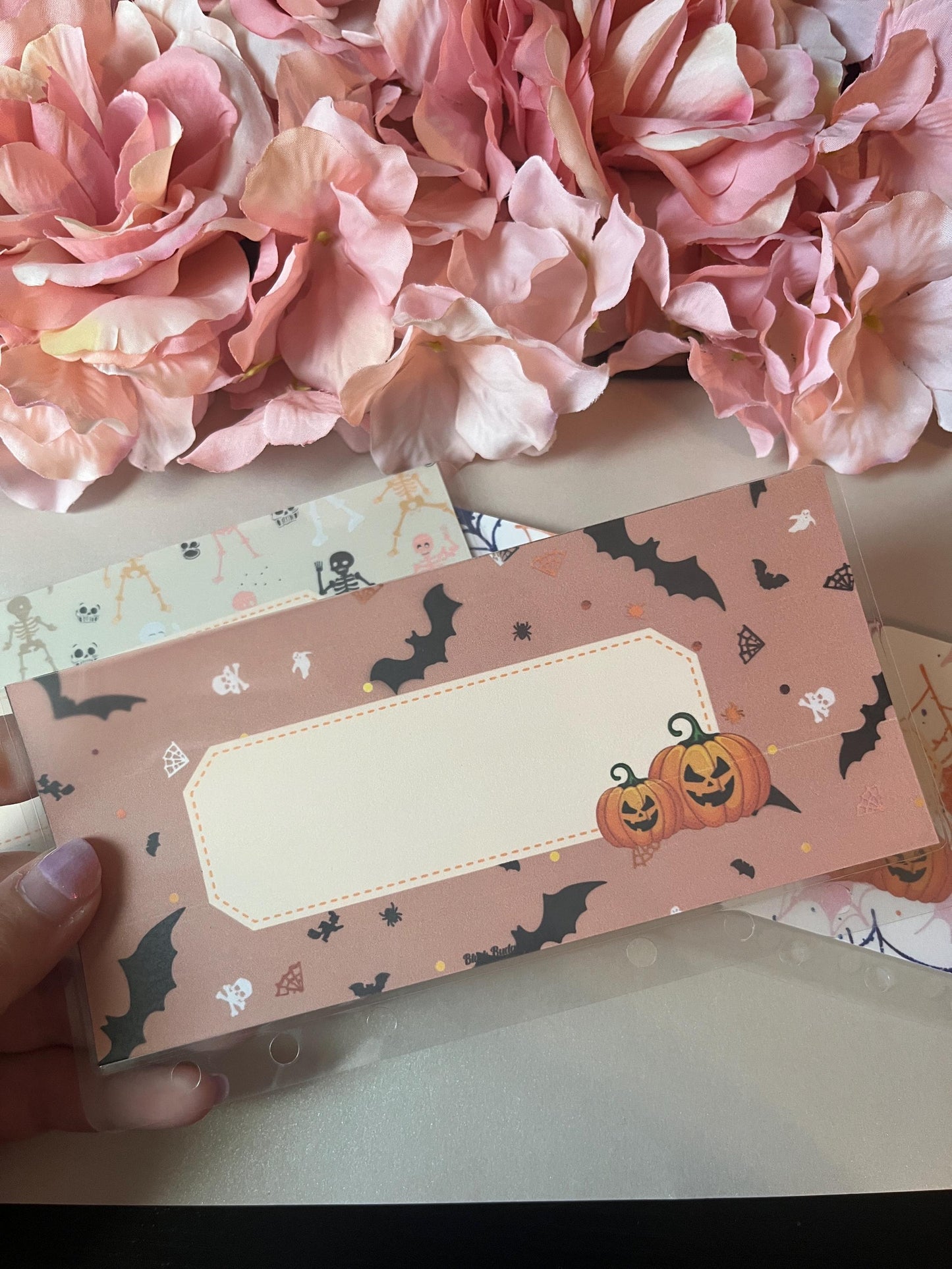 6 Halloween Custom Cash Envelopes | A6 Laminated Cash Envelope, Budgeting, Cash Stuffing, Envelope Budget