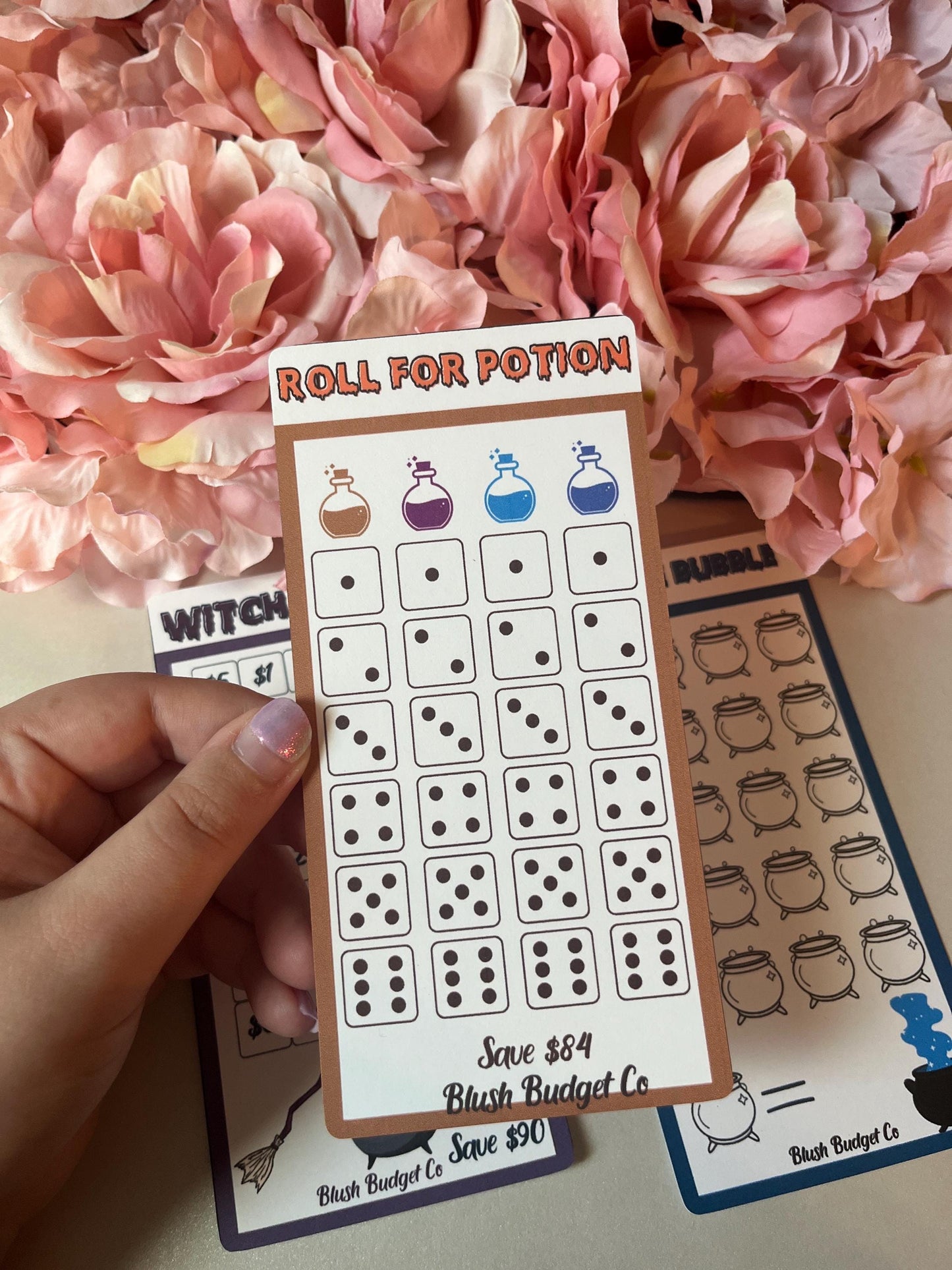 Watch's Brew Potion Savings Challenge | Cash Envelope Insert, Cash Binder, Cash Insert, Budget Inserts, Halloween, Cat, Savings game