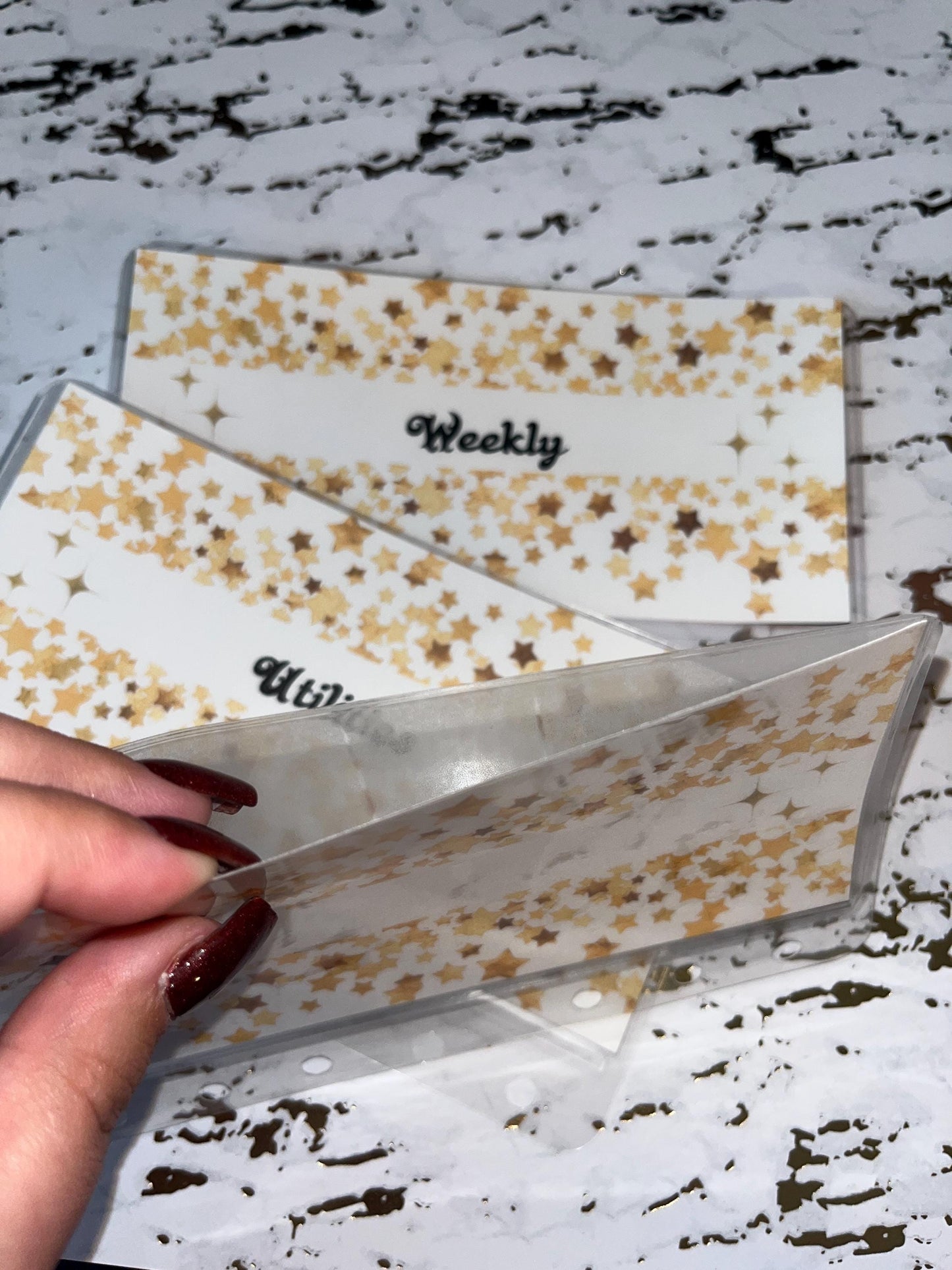 6 Wishing Star Custom Cash Envelopes | A6 Laminated Cash Envelope, Budgeting, Cash Stuffing, Envelope Budget