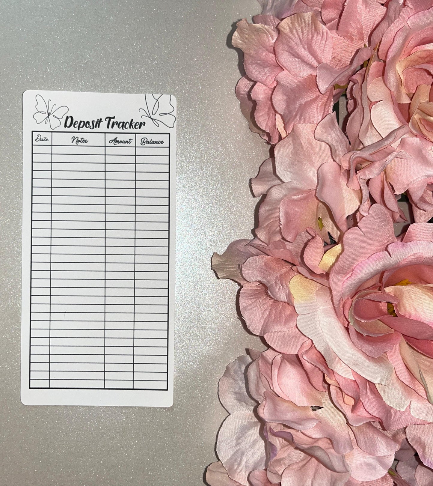 3 Butterfly Expense Tracker Inserts | Cash Envelope Insert, Cash Binder, Cash Insert, Budget Inserts