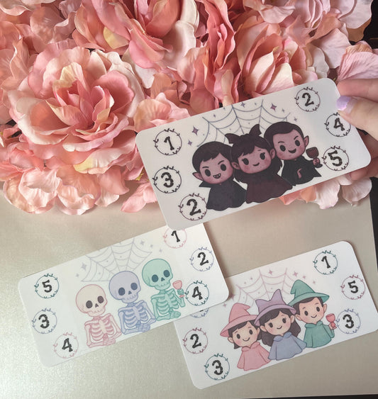 Spooky Squad Savings Challenge Inserts | Cash Envelope Insert, Cash Binder, Cash Insert, Budget Inserts, Witch, Vampire, Skeleton