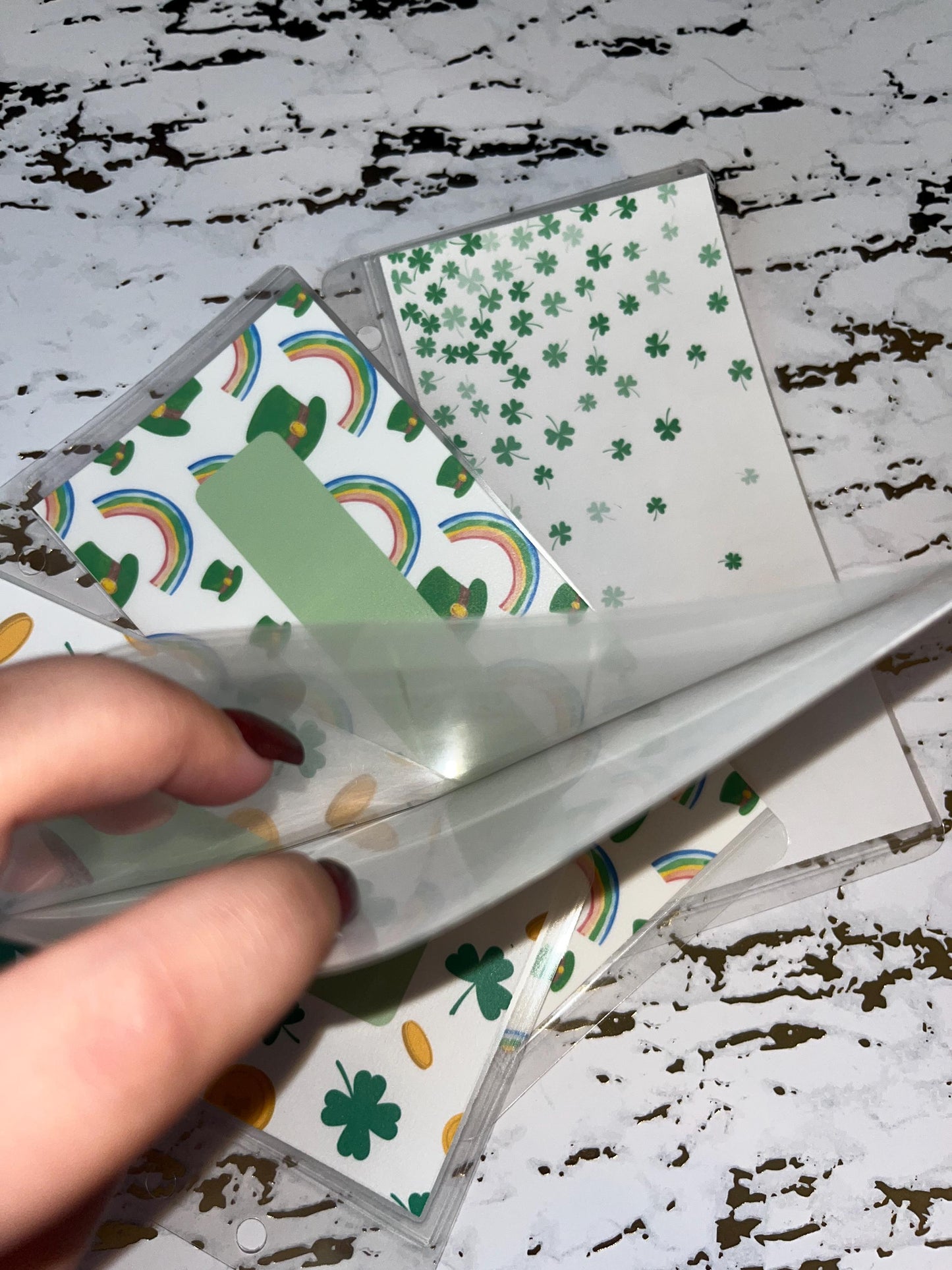 6 Saint Patrick's Day Custom Cash Envelopes | A6 Laminated Cash Envelope, Budgeting, Cash Stuffing, Envelope Budget