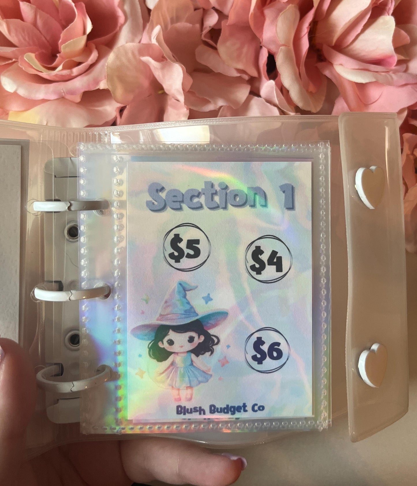 Iridescent Halloween Mini Binder Savings Challenge  | Cash Envelope Insert, Cash Binder, Cash Insert, Budget Insert