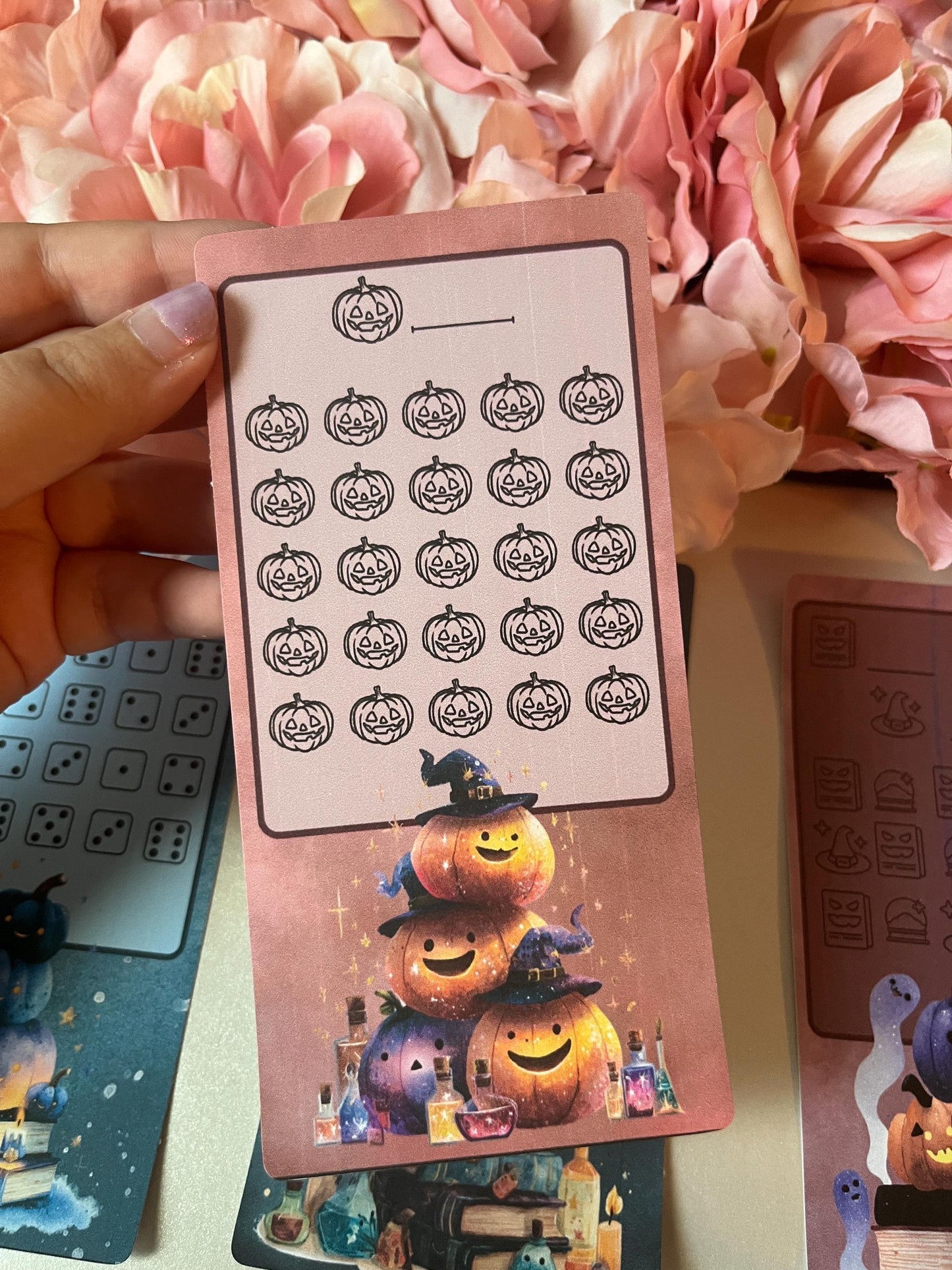 Fantasy Pumpkin Savings Challenge | Cash Envelope Insert, Cash Binder, Cash Insert, Budget Inserts, Halloween, Cat, Savings game