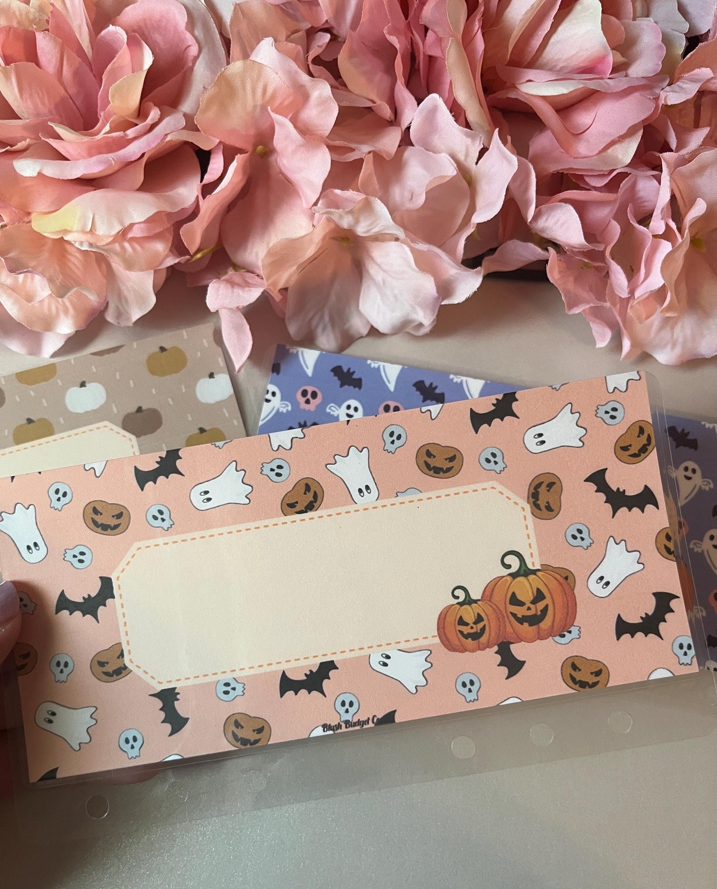 6 Halloween Custom Cash Envelopes | A6 Laminated Cash Envelope, Budgeting, Cash Stuffing, Envelope Budget
