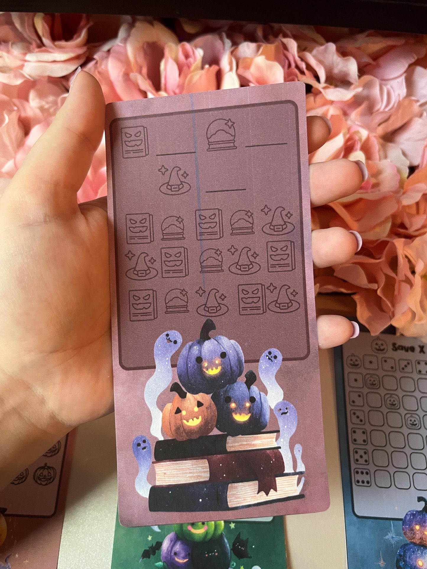 Fantasy Pumpkin Savings Challenge | Cash Envelope Insert, Cash Binder, Cash Insert, Budget Inserts, Halloween, Cat, Savings game