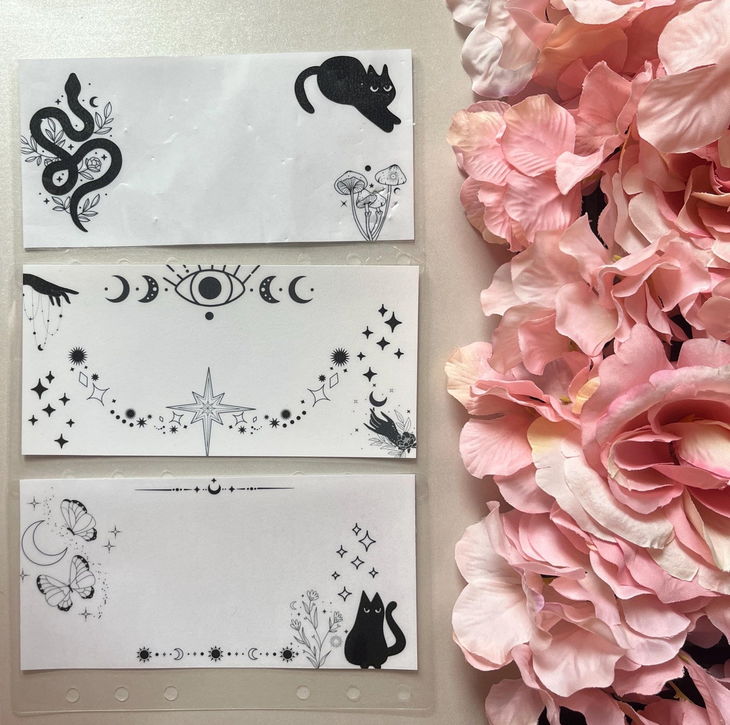 6 Witchy Vibes Custom Cash Envelopes | A6 Laminated Cash Envelope, Budgeting, Cash Stuffing, Envelope Budget