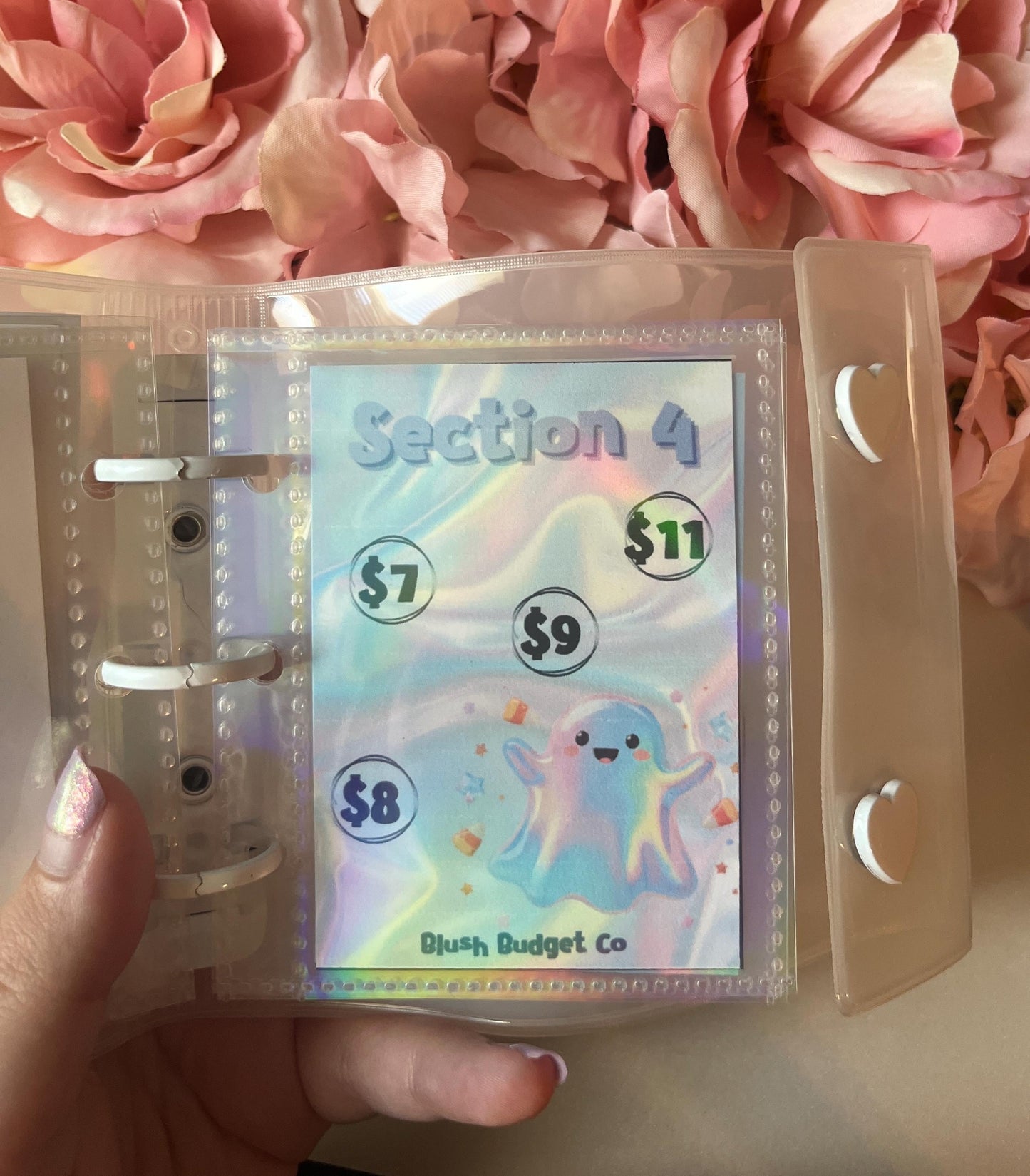 Iridescent Halloween Mini Binder Savings Challenge  | Cash Envelope Insert, Cash Binder, Cash Insert, Budget Insert