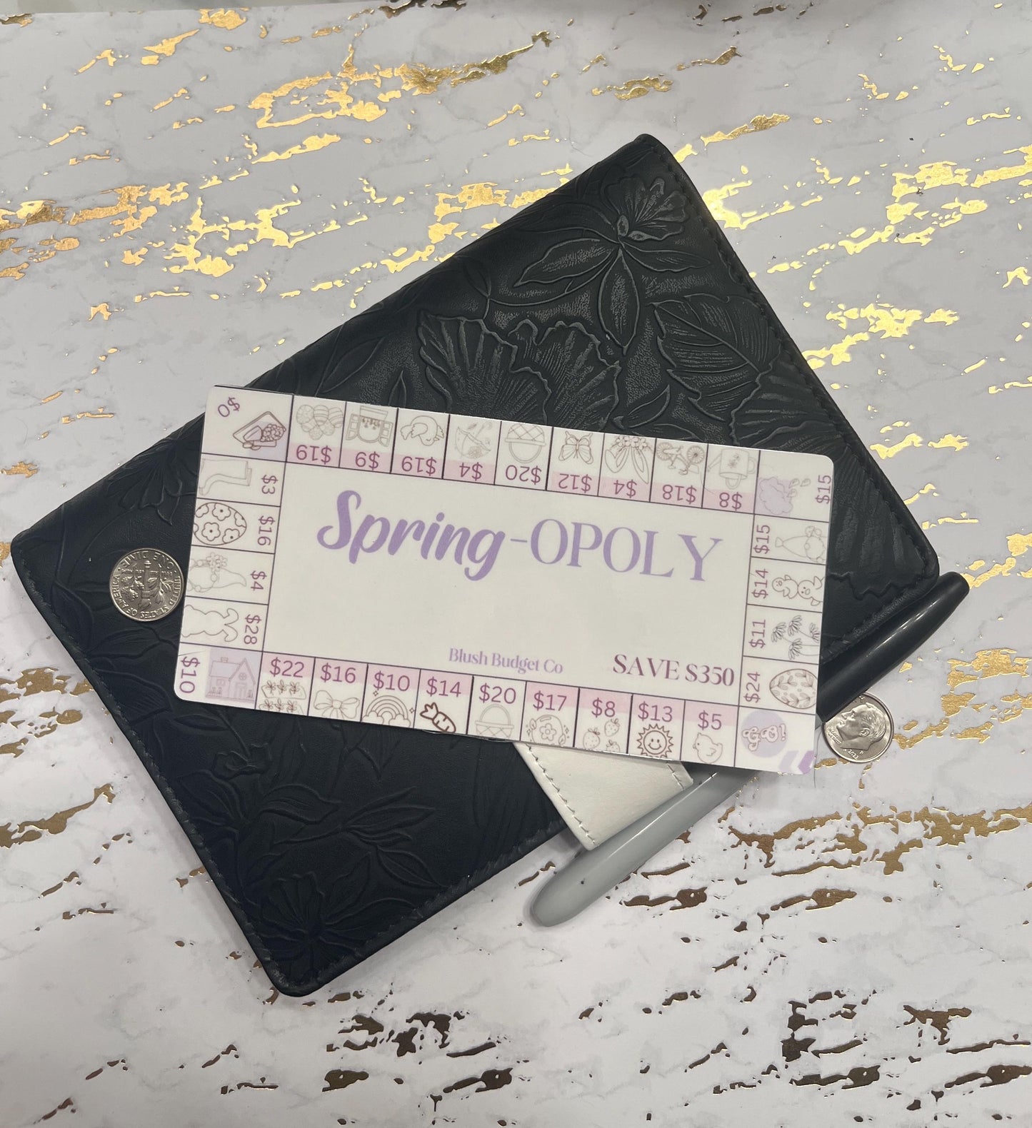 Spring-OPOLY Savings Challenge Tracker Inserts | Cash Envelope Insert, Cash Binder, Cash Insert, Budget Inserts, Savings game