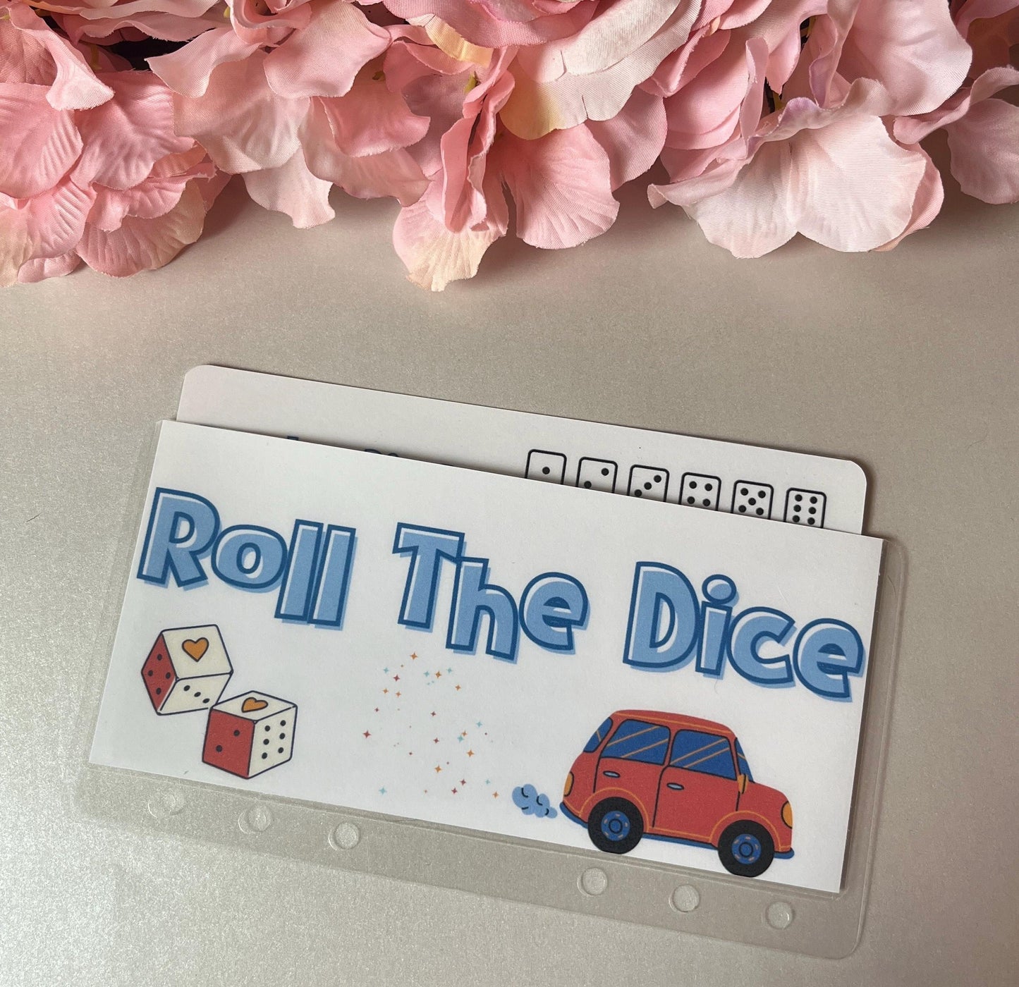 Roll for Car Savings Challenge Tracker Inserts | Cash Envelope Insert, Cash Binder, Cash Insert, Budget Inserts, Savings game, Car Savings