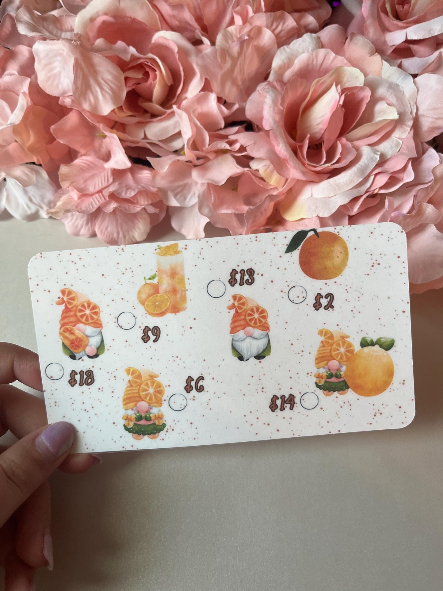 Fruit Gnomes Savings Challenge Tracker Bundle | Cash Envelope Insert, Cash Binder, Cash Insert, Budget Inserts, Savings game